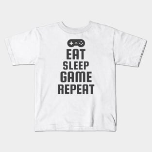 Eat Sleep Game Repeat Kids T-Shirt